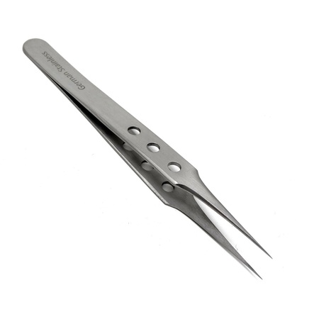 A2Z SCILAB Watch Jewelery Repair Tweezers #4 Fine Point Forceps Fenestrated Grip A2Z-ZR271